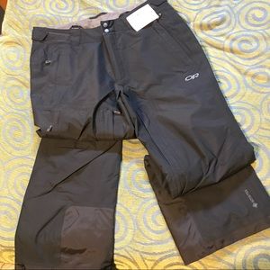 OR Mens Tungsten GoreTex Insulated Ski Pants color Black